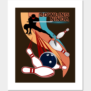 Bowling Ninja - Funny Ninja Posters and Art